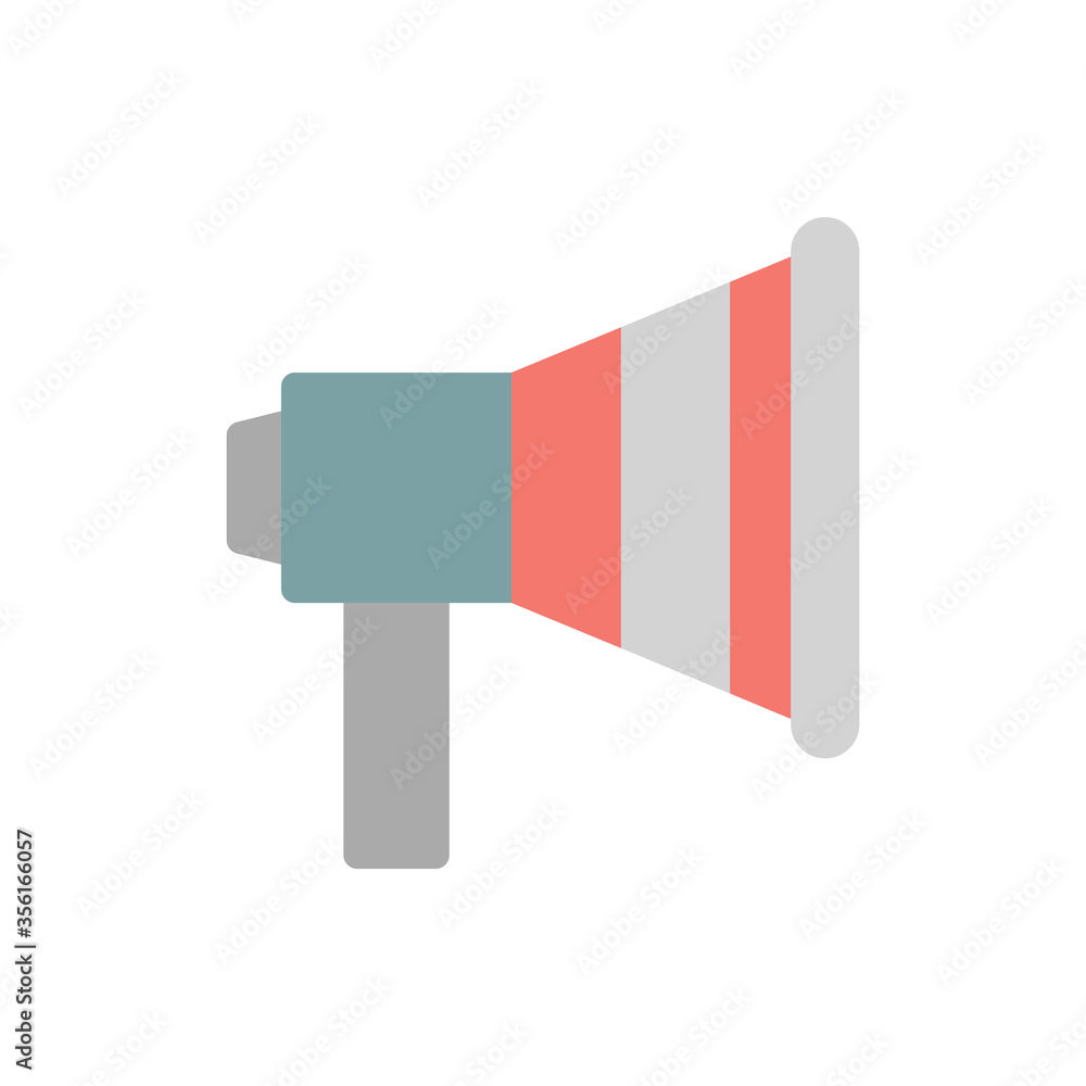 Poster marketing microphone icon. simple color vector elements of america icons for ui and ux, website or m