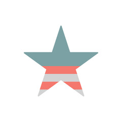 Star favorite USA flag icon. Simple color vector elements of America icons for ui and ux, website or mobile application