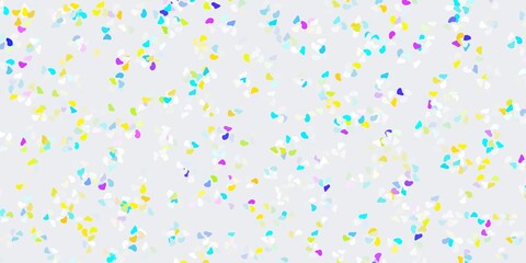 Fototapeta premium Light multicolor vector backdrop with chaotic shapes.