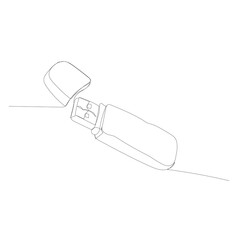 vector, on a white background, a continuous line drawing of the medicine