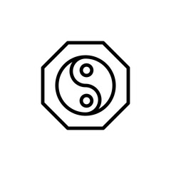Ying yang alternative medicine icon. Simple line, outline vector elements of alternative medicine icons for ui and ux, website or mobile application
