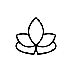 Lotus alternative medicine icon. Simple line, outline vector elements of alternative medicine icons for ui and ux, website or mobile application