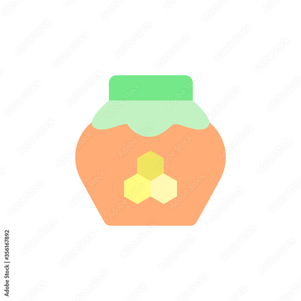 Poster honey alternative medicine icon. simple color vector elements of alternative medicine icons for ui a
