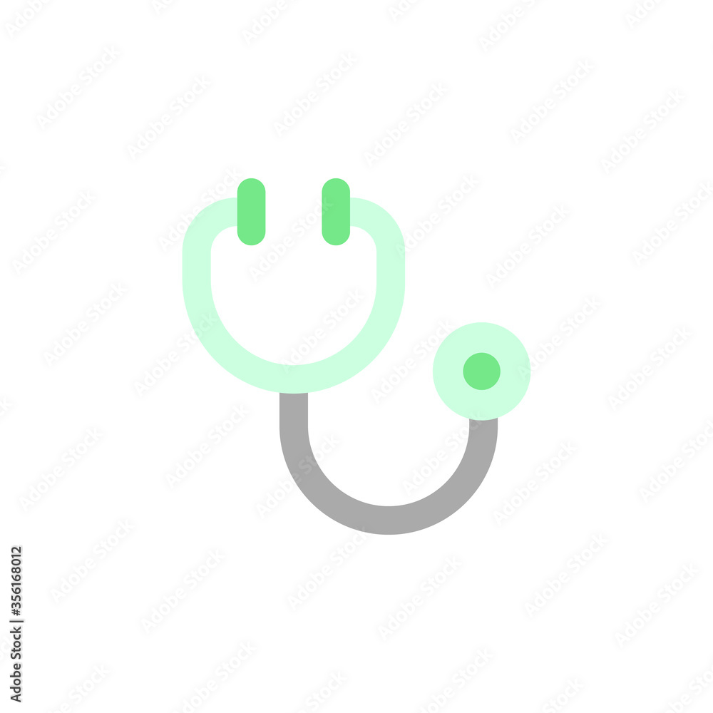 Poster stethoscope alternative medicine icon. simple color vector elements of alternative medicine icons fo