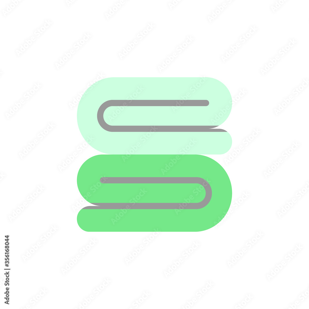 Poster towel alternative medicine icon. simple color vector elements of alternative medicine icons for ui a