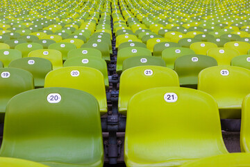 Seat at a stadium