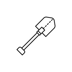 shovel, tool icon. Simple line, outline vector elements of archeology for ui and ux, website or mobile application