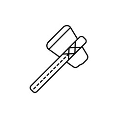 stone axe, antiques icon. Simple line, outline vector elements of archeology for ui and ux, website or mobile application