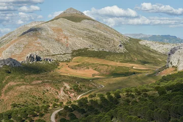 Foto op Canvas La Capilla peak in the mountain of Valle de Abdalajis, Malaga. Spain. © Jesnofer