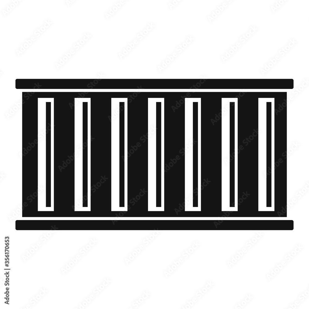 Aufkleber global cargo container icon. simple illustration of global cargo container vector icon for web desig