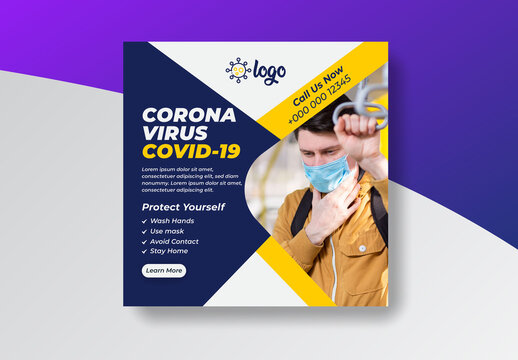 COVID-19 Social Media Banner Layout