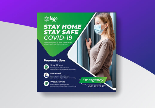 COVID-19 Prevention Social Media Layout