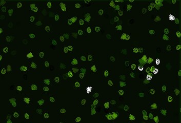 Light Green vector backdrop with dots.