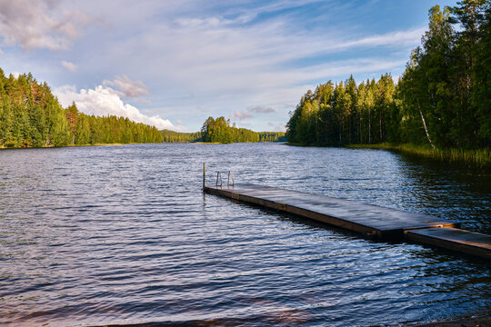 View of a lake in Kerimäki (Finland)