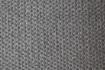 gray fabric texture with large threads. Top view
