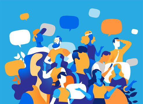 Le persone e la comunicazione digitale. Folla parlante