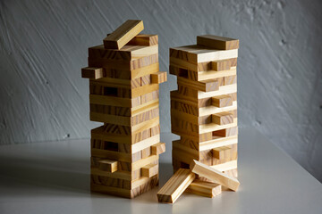Game for the whole family of wooden bars.
