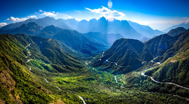 The landscape of sapa in northern Vietnam