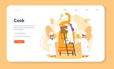 Brewery web banner or landing page . Craft beer production,