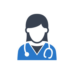 Female doctor icon