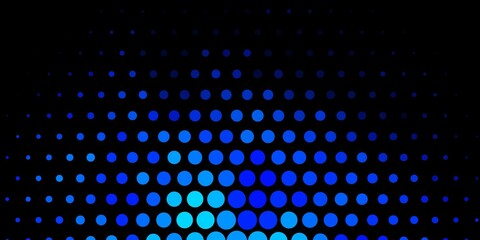 Dark BLUE vector template with circles. Abstract illustration with colorful spots in nature style. New template for a brand book.