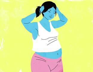 illustration of a pregnant woman