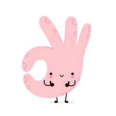 Cute funny okay gesture show thumb up