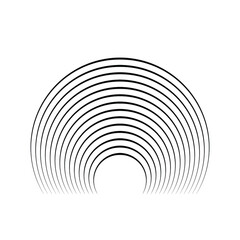 Lines in Circle Form . Spiral Vector Illustration .Technology round Logo . Design element . Abstract Geometric shape .