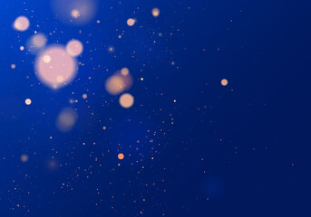 Obraz premium Blue bokeh light