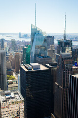 Aerial view of the Manhattan skyline, New York City