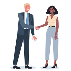 Teamwork concept. Business people shaking hands. Idea of