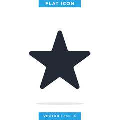Star icon vector logo design template