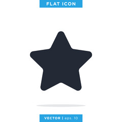 Star icon vector logo design template