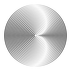 Lines in Circle Form . Spiral Vector Illustration .Technology round Logo . Design element . Abstract Geometric shape .