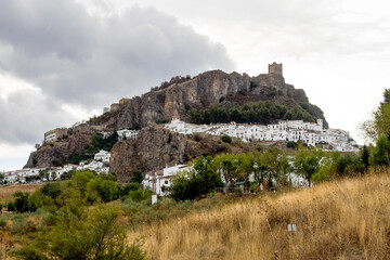 Zahara de la Sierra located in the Sierra de Grazalema, Andalusia, Spain.