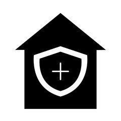 Obraz premium covid 19 coronavirus social distancing prevention, stay at home protection, outbreak spreading vector silhouette style icon