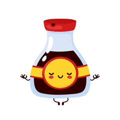 Cute happy funny soy sauce bottle 