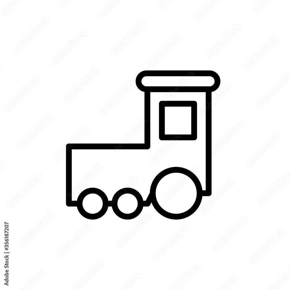 Poster brick constructor icon. simple line, outline vector elements of children's day icons for ui and ux, 