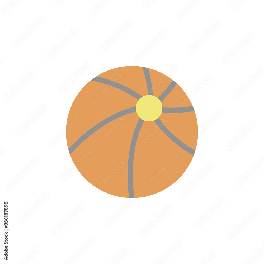 Aufkleber play ball icon. simple color vector elements of children's day icons for ui and ux, website or mobil
