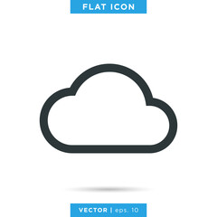 Cloud Icon Vector Design Template. 