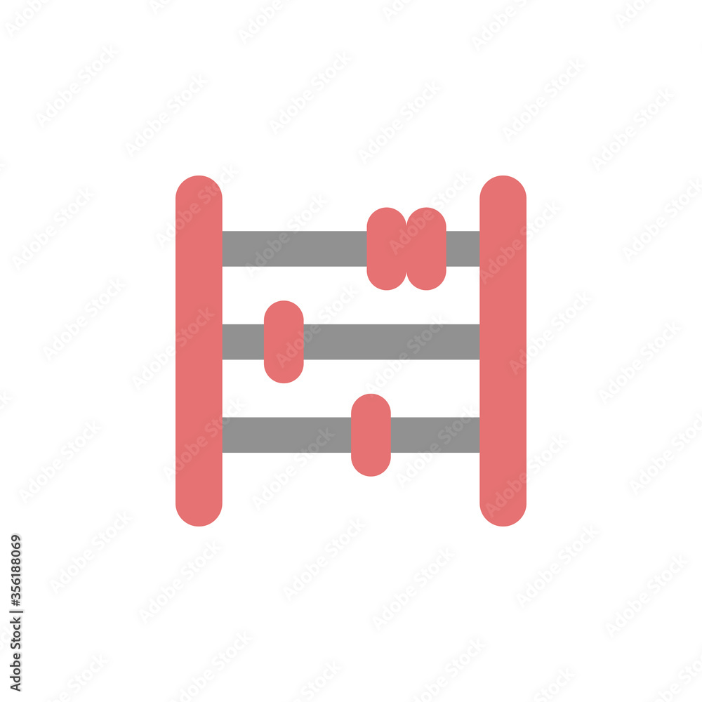 Poster abacus icon. simple color vector elements of children's day icons for ui and ux, website or mobile a