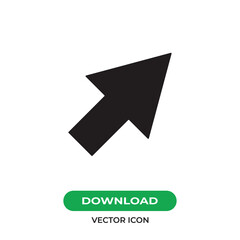 Arrow vector icon, simple sign for web site and mobile app.