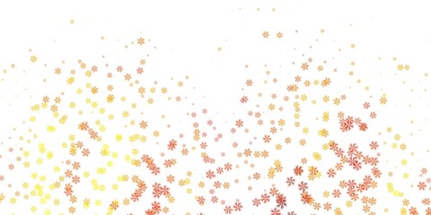 Light yellow vector pattern with abstract shapes.
