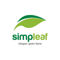 Leaf logo vector design template