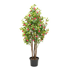 Artificial camelia tree with buds like real as modern evergreen ecological decoration for interiors...