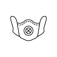 Mask, protection icon. Simple line, outline vector elements of viral pandemic icons for ui and ux, website or mobile application