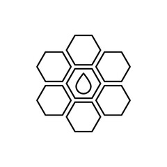 Fototapeta premium Bee hive icon
