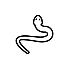Fototapeta premium Snake, animal icon. Simple line, outline vector elements of wilderness icons for ui and ux, website or mobile application