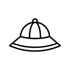 Safari hat, desert icon. Simple line, outline vector elements of wilderness icons for ui and ux, website or mobile application