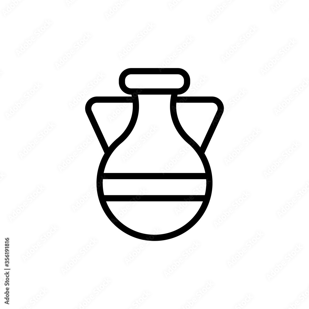 Poster vase, decoration icon. simple line, outline vector elements of wilderness icons for ui and ux, websi